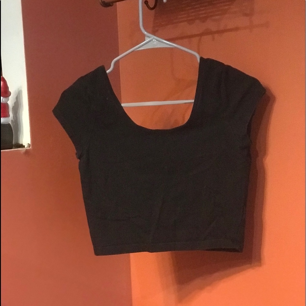 Black Charlotte Russe Crop